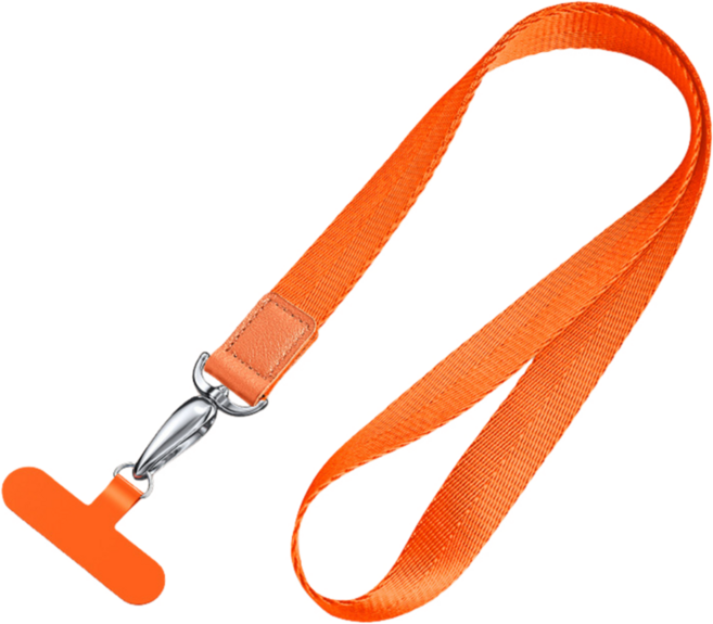 BOGUSAGU 휴대폰 목걸이줄 스트랩줄 BSL-008, 1세트, M오렌지