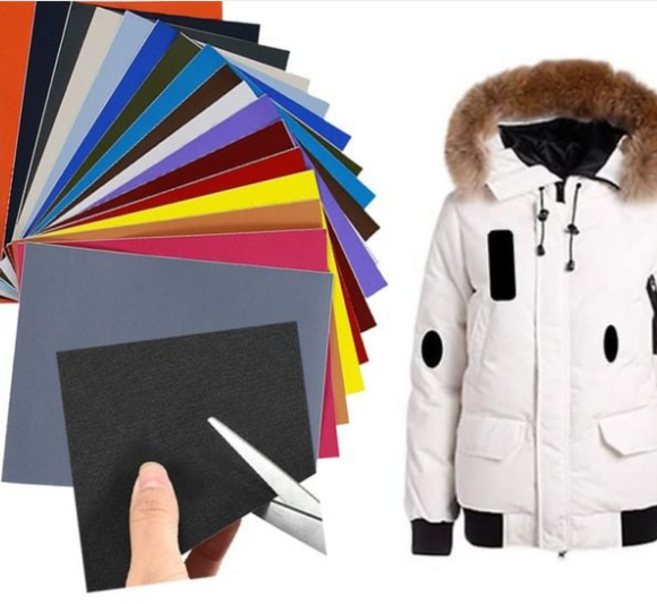 스티아즈 패딩수선패치 의류 점퍼 수선 테이프 스티커 구멍난 옷 키트, 블랙, 무지 수선패치, 1개