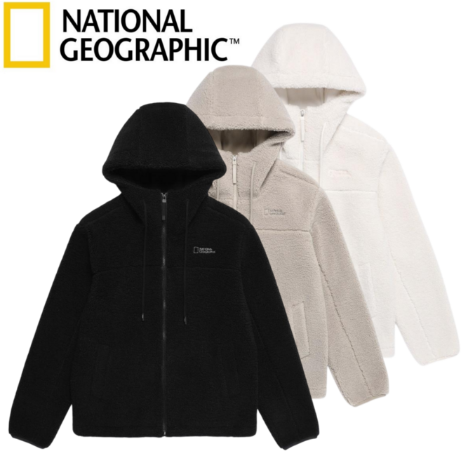 매장발송 내셔널지오그래픽 여성 플리스 자켓 후리스 뽀글이 간절기 후드 점퍼 데일리