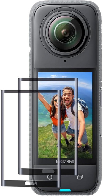 [BRDRC] 인스타360 X4 X5 강화 유리 보호필름 / Insta 액정 스크린 강화 유리 9H 강도 악세사리, 2세트, EW10308_1