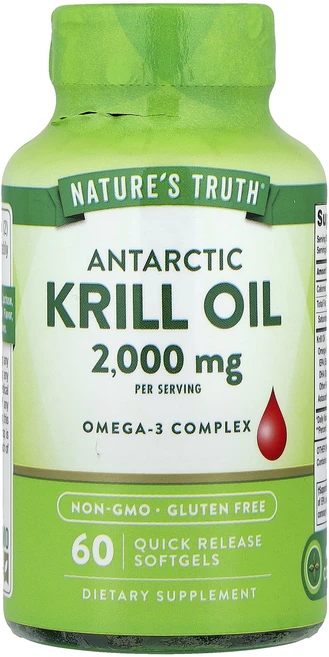 새해 첫좋은선물 Nature's Truth 남극 크릴 오일 속방형 소프트젤 60정(소프트젤 1정당 1000mg) 제대로 할인합니다, NaturesTruth남극크릴오일속방형소프트젤60정소프, 1개, 60정 - 쿠팡