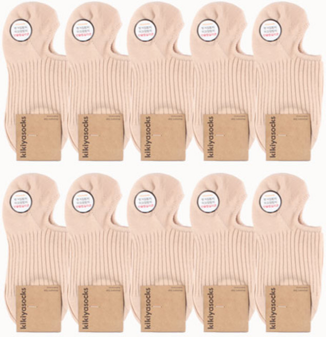 양말예찬 여성용 고급 골지덧신 페이크삭스 10개세트