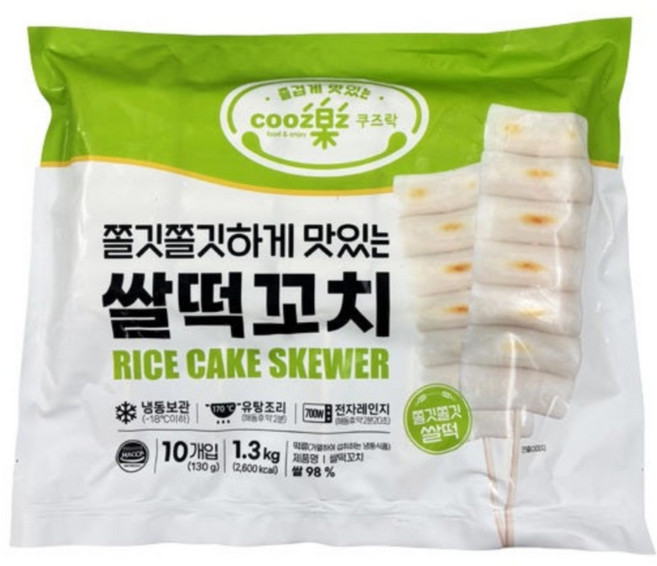 쿠즈락 쌀떡꼬치, 100개, 1.3kg