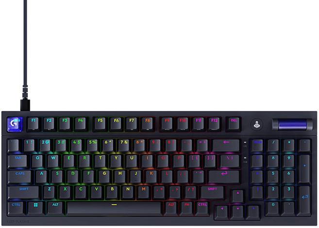 로지텍 G316 8K 커스텀 유선 기계식 게이밍 키보드 E스포츠 버전, 블랙, G 커스텀 축, 제조사축
