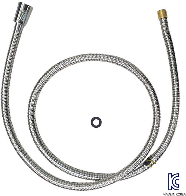 본라이프 KC인증 국산 주방 씽크대 원홀줄 메탈호스 130CM 교체용 원홀주방데크호스 수전호스, 1세트