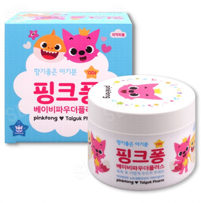 향기좋은 아기분 핑크퐁 베이비 파우더 100g, 1개