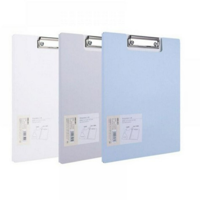 델리 커버 클립보드 레포트 화일 A4 72500, ALL WHITE, 6개