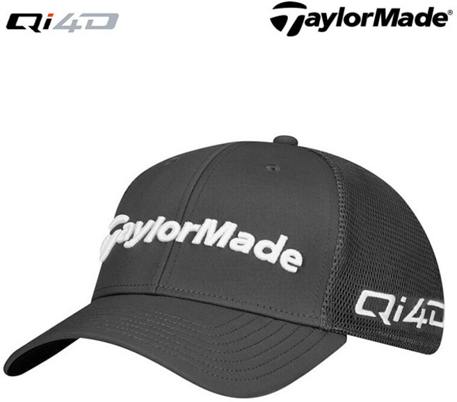 테일러메이드 TM26 투어 케이지 골프모자 Qi4D로고, 1개, 블랙