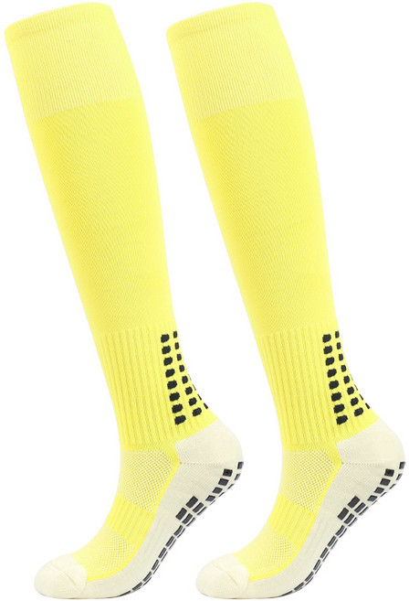 주포어유 장목46cm 논슬립 스포츠 축구양말 2족, 옐로우*2