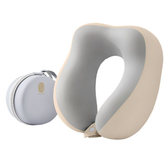 디노브 휴대용 메모리폼 목베개, 그린