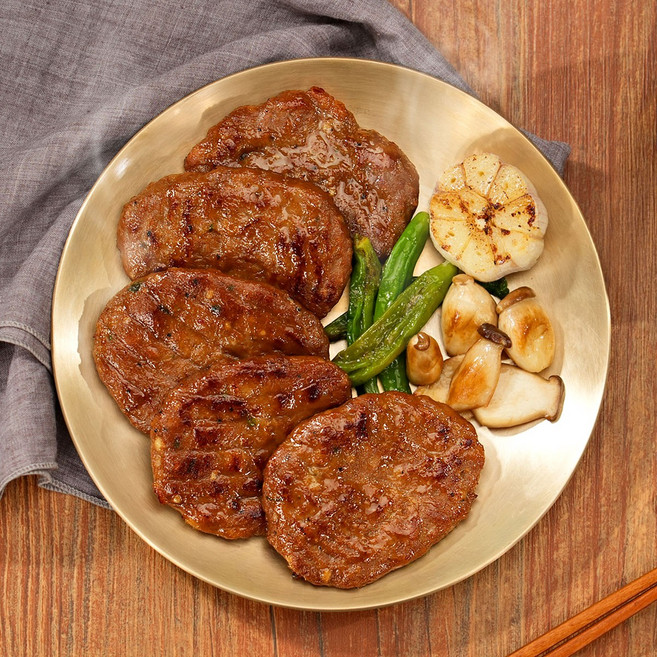 셰프애찬 육즙 육향 가득 아이반찬 수제 명품한우 떡갈비 오븐구이, 1개