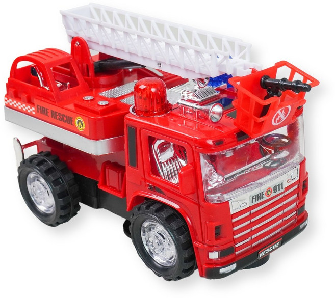 LED 움직이는 119 소방차 장난감 911 구급차 자동차, 1개