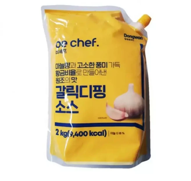 동원홈푸드 갈릭 디핑 소스 냉장 2kg, 1개