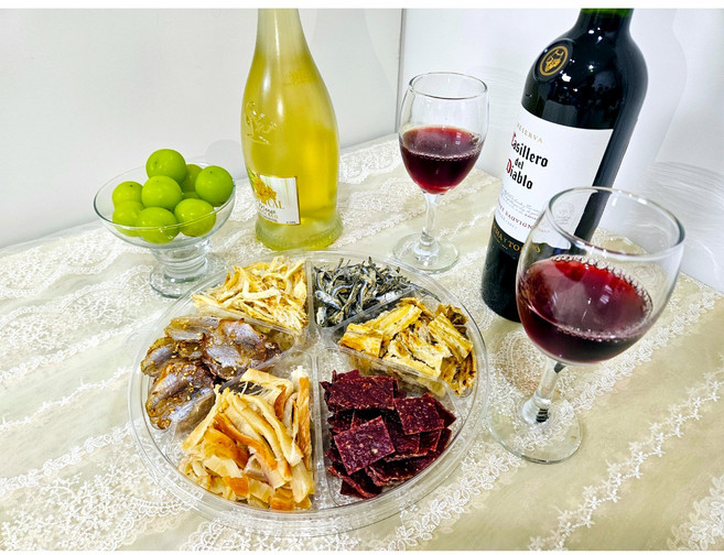 [안주파티] 안주세트B 프리미엄 안주 홈파티 혼술 건어물 어포 아귀포 육포 [B 건어물세트], 1개, 300g