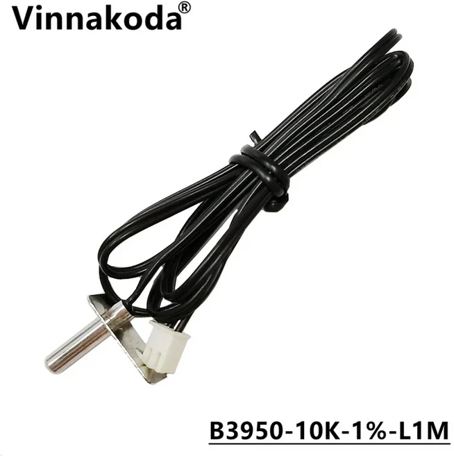 NTC 온도 센서 B3950 10K 4x20mm 스테인레스 스틸 프로브 배플 M4 고정 구멍 m, 01 10K, 1개