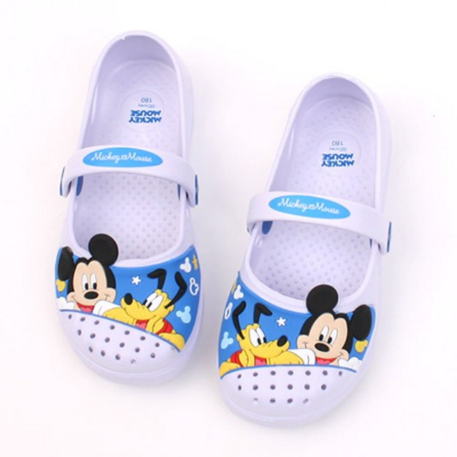 미키마우스 미소 eva실내화 흰색 실내화/아동/유아/어린이/초등/학생/학교/식당/작업/조리화/병원/실버