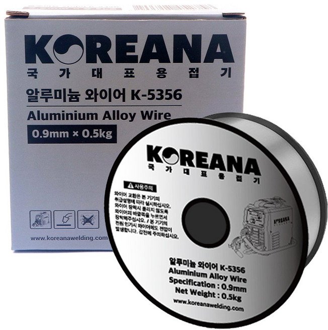 코리아나 알루미늄 용접기 신제품 MIG-100PRO 알루미늄 용접봉 와이어 0.9X0.5kg, 1개