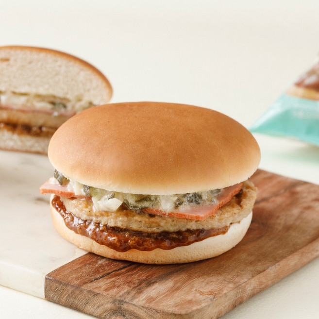 싱글팩토리 숯불따봉버거 150g 숯불그릴벅 냉동 불고기버거 즉석 군대리아 전자렌지OK, 5개