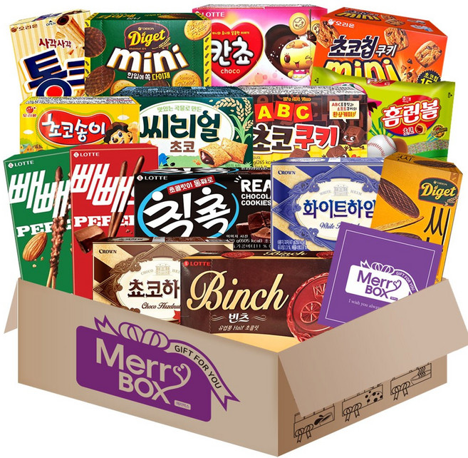 초코과자 15종 2호, 1세트, 메리박스 초코과자 15종