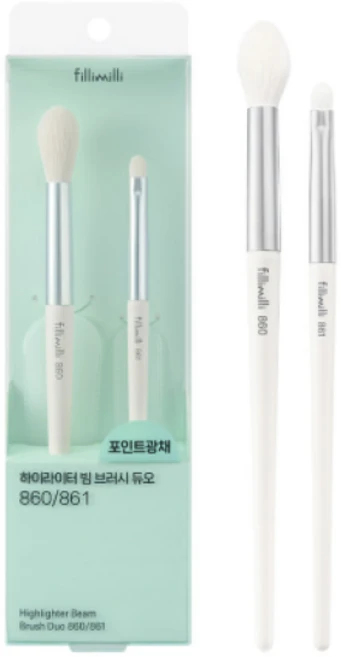 필리밀리S 하이라이터빔브러시듀오, 1개, 860+861 - 쿠팡