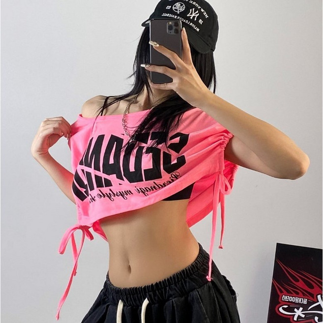 디디댄스 자체제작 젠지 매듭 크롭 댄서복 방송의상 댄스복 에어로빅 무대 축제 단체