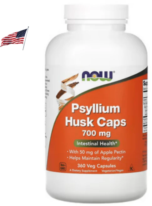 나우푸드 차전자피 캡슐 식이섬유 섬유질 다욧 공복운동 간헐적 식단 700mg, 1개, 360정 - 쿠팡