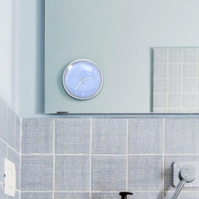 타임 체크 흡착 방수 벽시계 미니 생활방수 주방