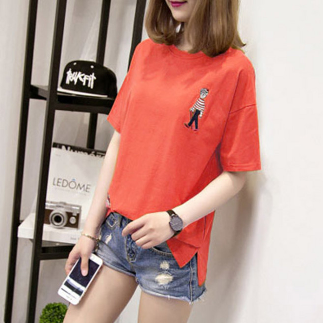 이노뱅크 INO002A 라운드넥 데일리 반팔 티셔츠 8color