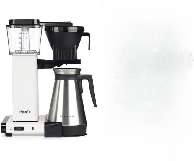 모카마스터 KBGT 보온병 커피 머신 필터 블랙 1.25리터, Single, Off-white