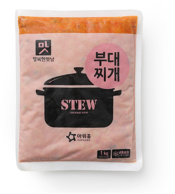 아워홈 행복한맛남 부대찌개, 1kg, 2개