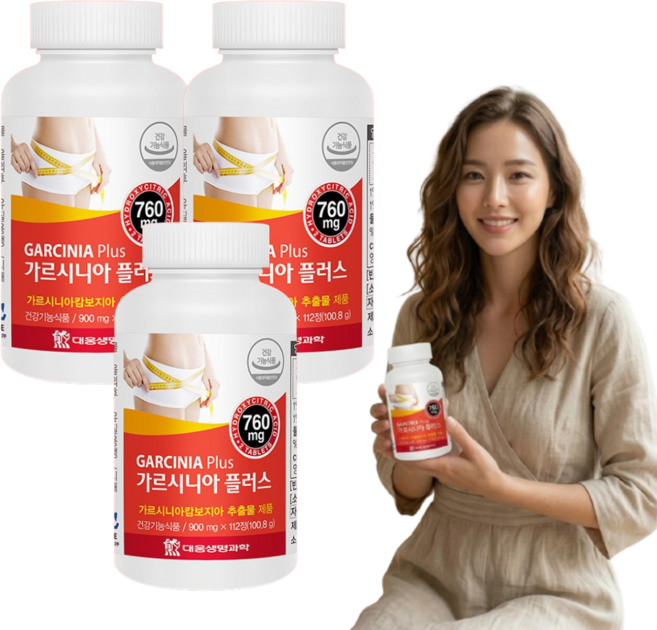 가르시니아 캄보지아 추출 생선콜라겐 함유, 112정, 3개