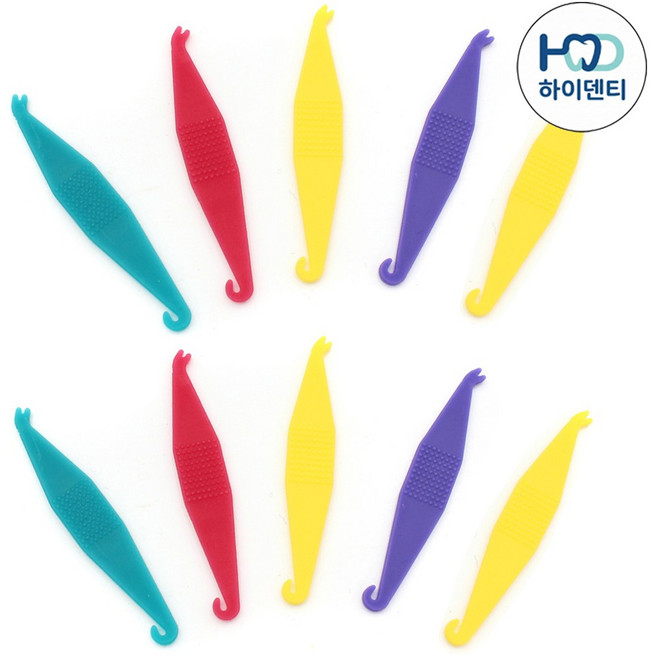 하이덴티 치아 교정 교정기 고무줄 후크, 10개