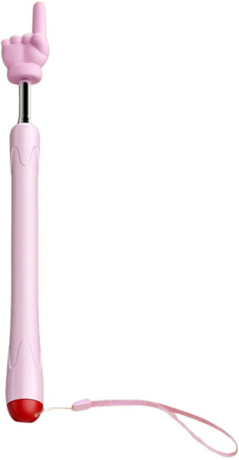 點手指造型筆 觸控筆 螢光筆 學習筆, 粉色【升級矽膠頭】