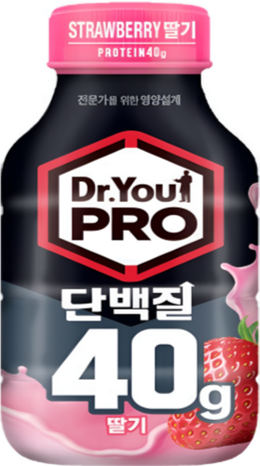 오리온 닥터유 프로 단백질 드링크 40g 딸기, 1개, 350ml