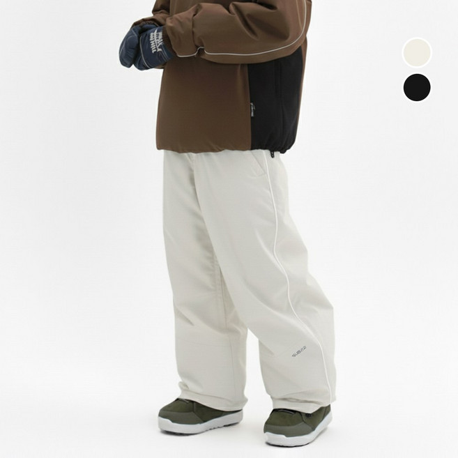 SUB22 와이드핏 스노우보드 팬츠 보드복 바지 빅사이즈