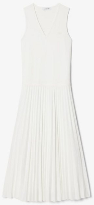 10위 - 매장정품 LACOSTE 라코스테 26SS 브이넥 슬리브리스 플리츠 원피스 EF8849-56G-70V 1836