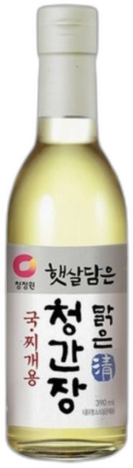 청정원 햇살담은 맑은청간장 국찌개용, 1개, 390ml