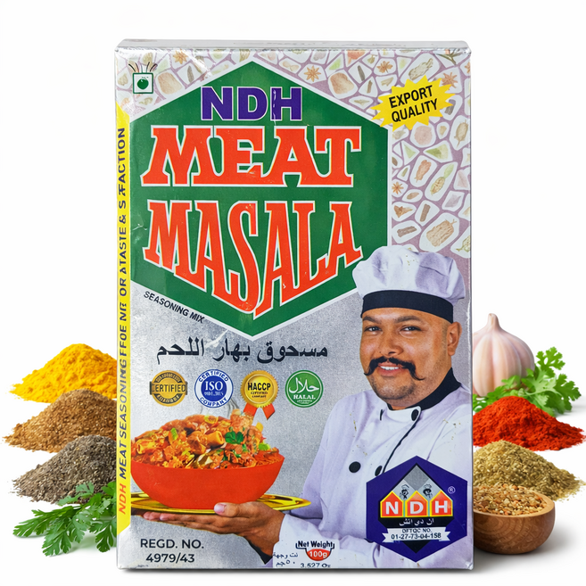 NDH 고기용 마살라(MEAT MASALA), 1개, 100g