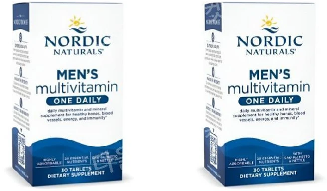 2개 노르딕 남성종합비타민 멀티비타민 종합비타민 종합영양제 멀티영양제 미네랄보충제 30정 - 쿠팡