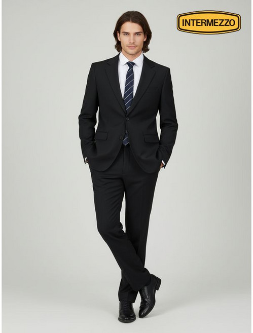 인터메조 기모 트윌 조직 스트레치 수트 네이비 IMFCSU503F