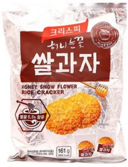 크리스피 허니 눈꽃 쌀과자, 161g, 1개