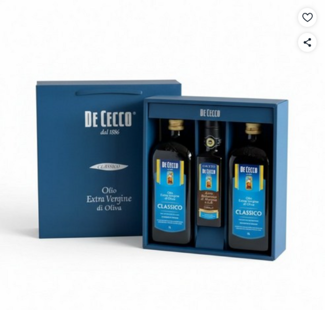 데체코 1호 선물세트 엑스트라버진 올리브유 1L 2병+발사믹 식초(AA), 2개