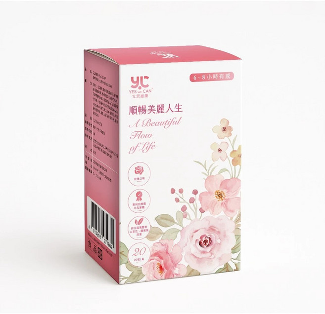 艾思維康 順暢美麗人生 玫瑰口味, 3g, 20個