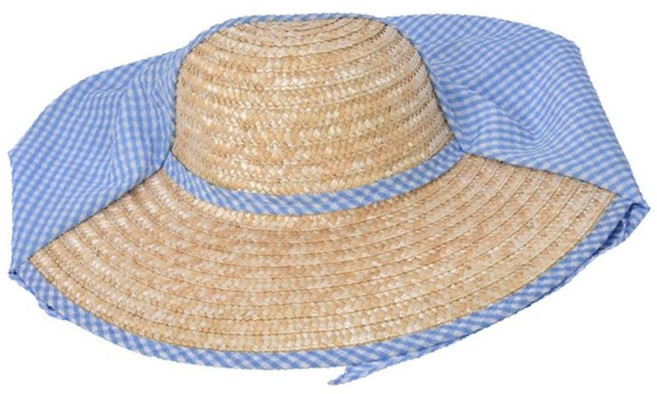 밀짚치마모자 농사모자 햇빛차단 가리개 야외 챙모자 OC_0407TG