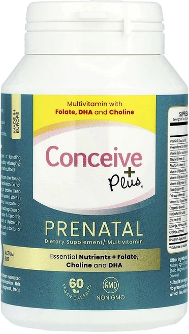 Conceive Plus 프리네이탈 베지 캡슐 60정, 1개 - 쿠팡