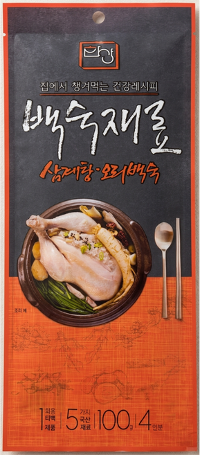 삼계탕 오리백숙 백숙재료 티백형 100g, 1개