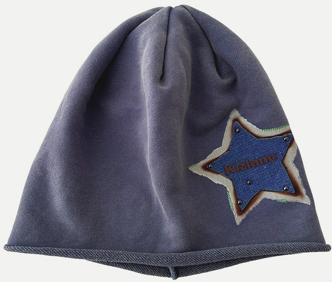 [루즈핏] 빅 스타 패치 비니 여성 롱 비니 오버사이즈 봄 여름 가을