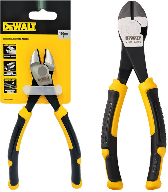 디월트공식대리점 6인치 레이저하드닝 정밀 미니 니퍼 니뻐 DWHT82796, 1개