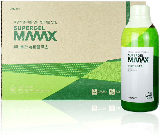 유니베라 슈퍼겔 맥스 1000g 962ml x12병 남양알로에 맥스피, 12개