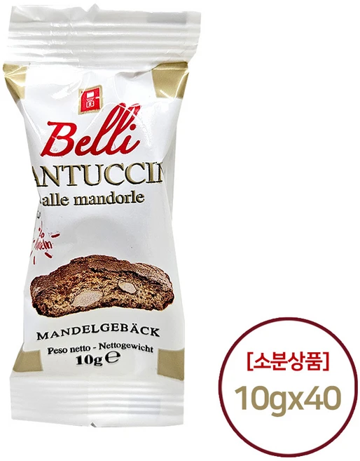 벨리 아몬드 칸투치니, 40개, 10g - 쿠팡